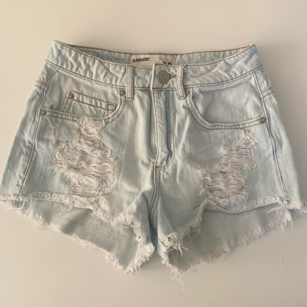 Garage - Distressed Jean Shorts